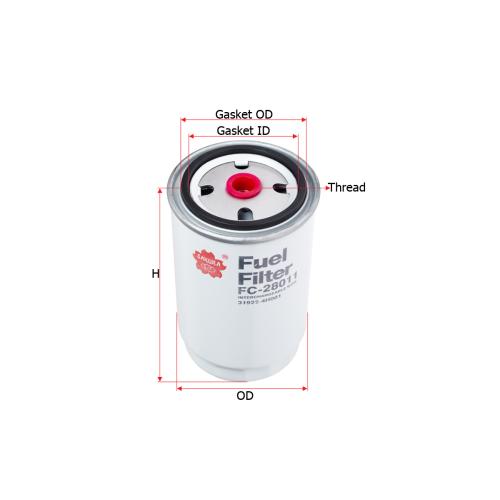 FILTRO GAS OIL HYUNDAI ACCENT 1.6D 2013... H1 2007... SANTA FE -KIA 319224H000/001-FC9304-CP038