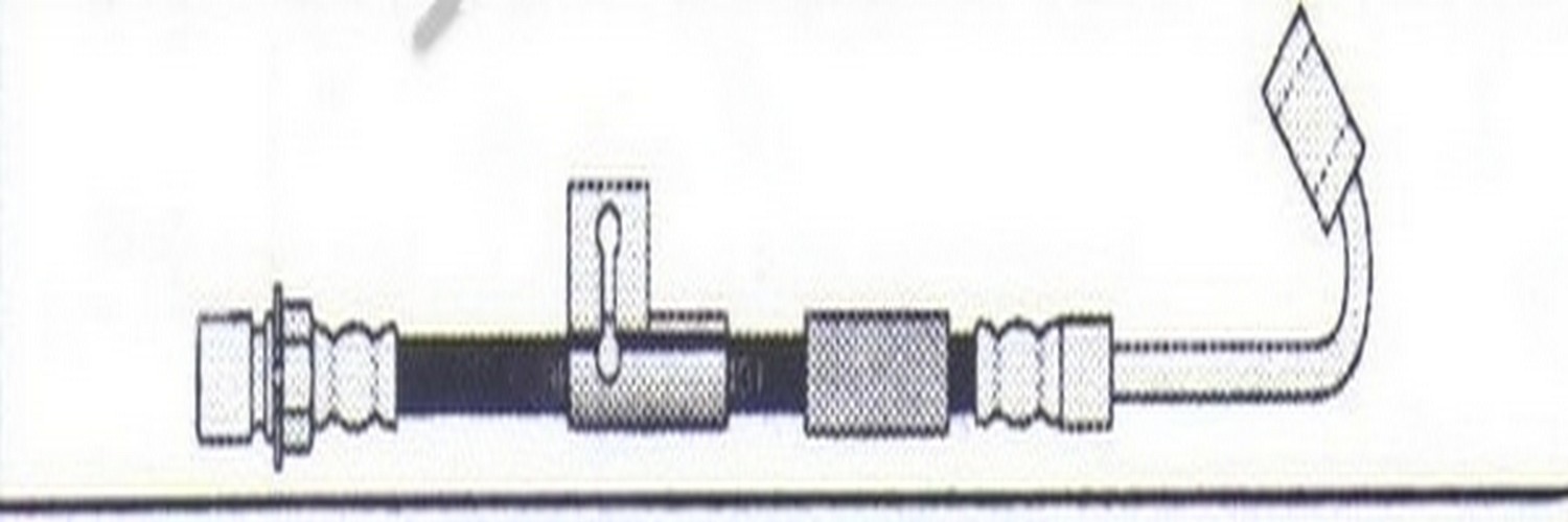 Manguera de freno flexible delantera derecha