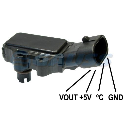 SENSOR MAP CHEVROLET CORSA CELTA 1.0 1.4 MERIVA MONTANA 1.8 LIFAN 93333350-7083328 GAUSS