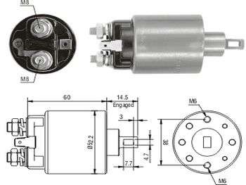SOLENOIDE HITACHI NI D21/SU JUSTY/HO CI 12V