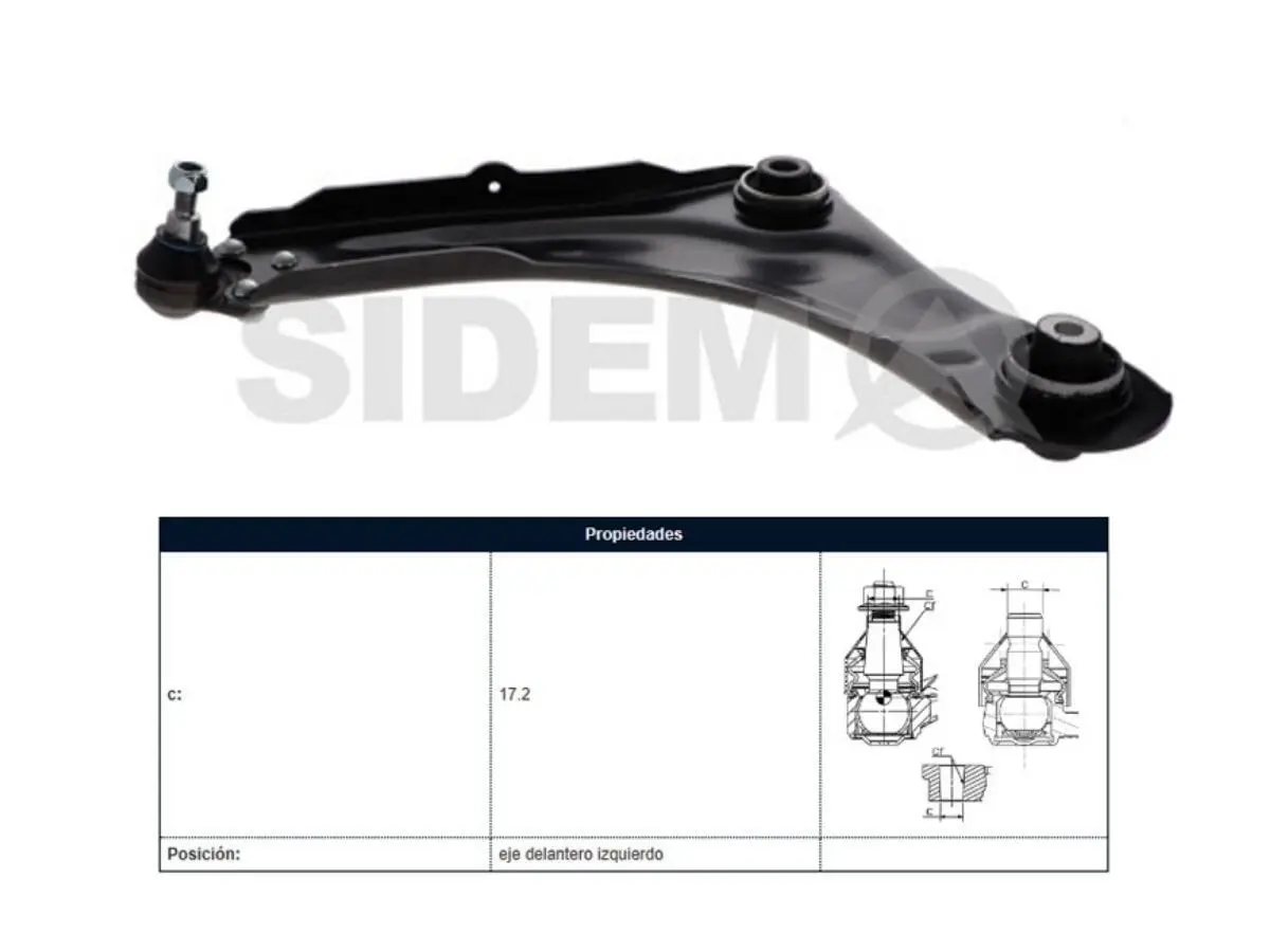 Parilla Suspension Delantera Renault Megane Fluence 08-18 Izq