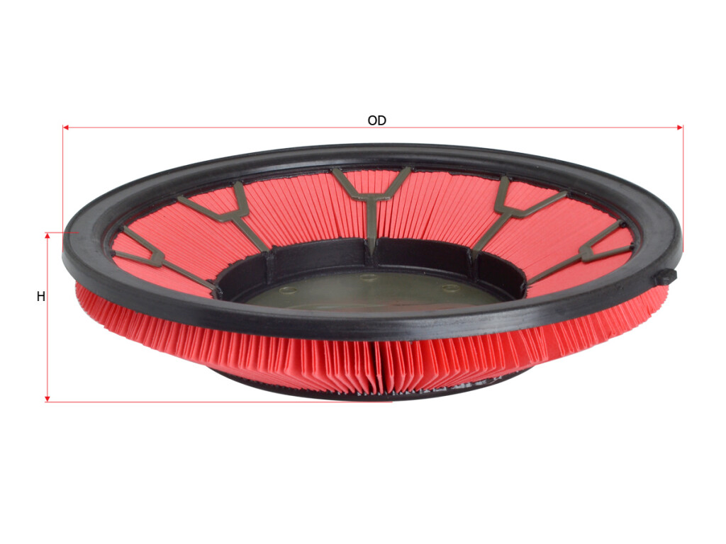 FILTRO AIRE NISSAN D21 XTERRA FRONTIER 2.4N TIPO PLATO NAKAMURA