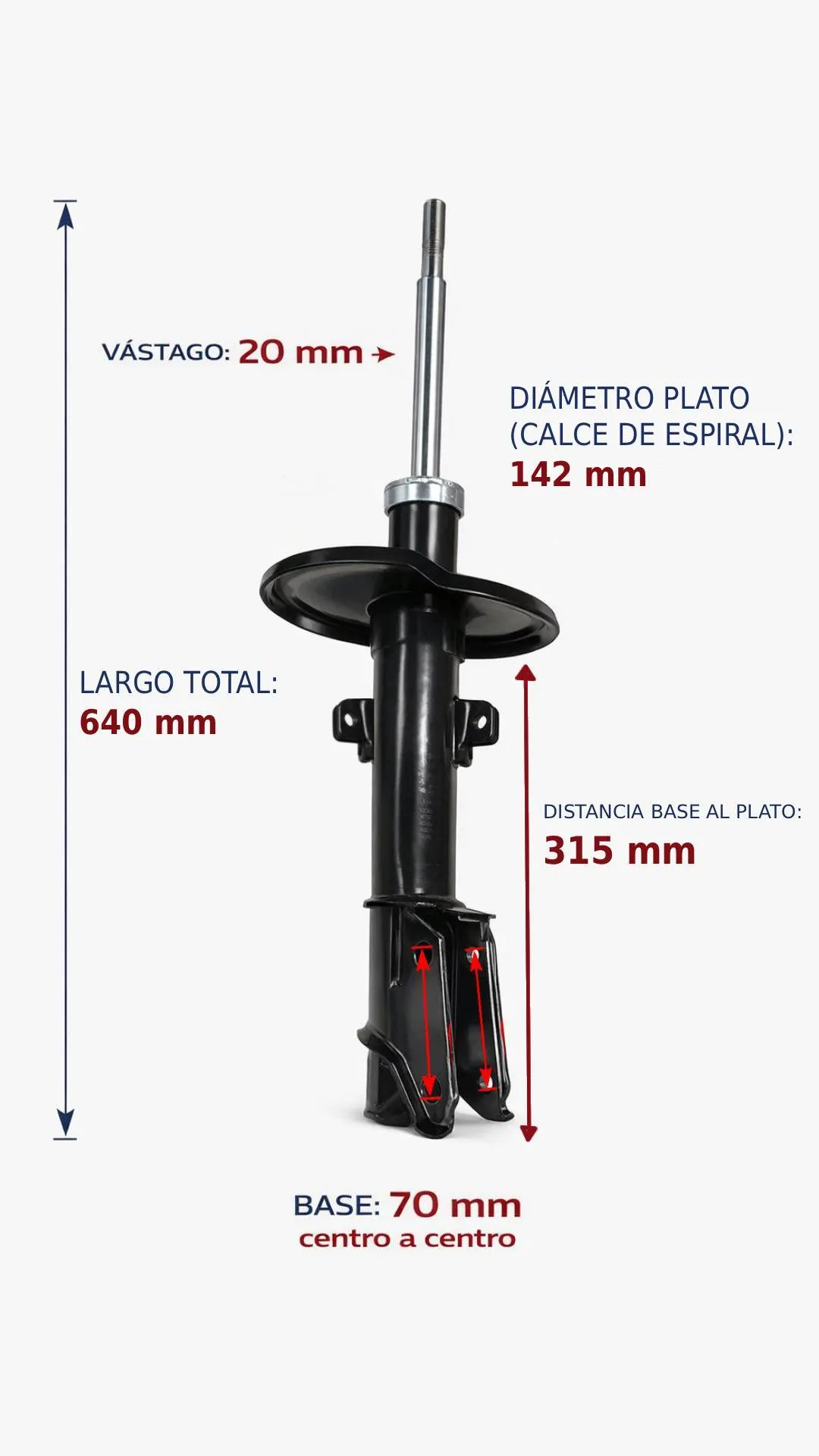 Amortiguador Trasero a Gas