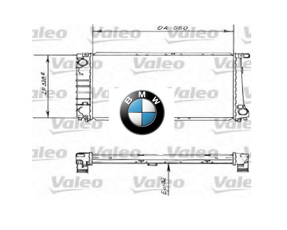 RADIADOR AGUA MOTOR BMW 525I 528I E28 530I 535I E34 VALEO [VALEO]