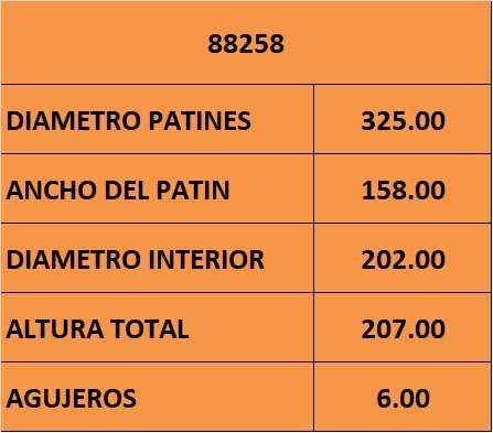CAMPANA FRENO 325mm 6 AGUJEROS TRA VW DELIVERY