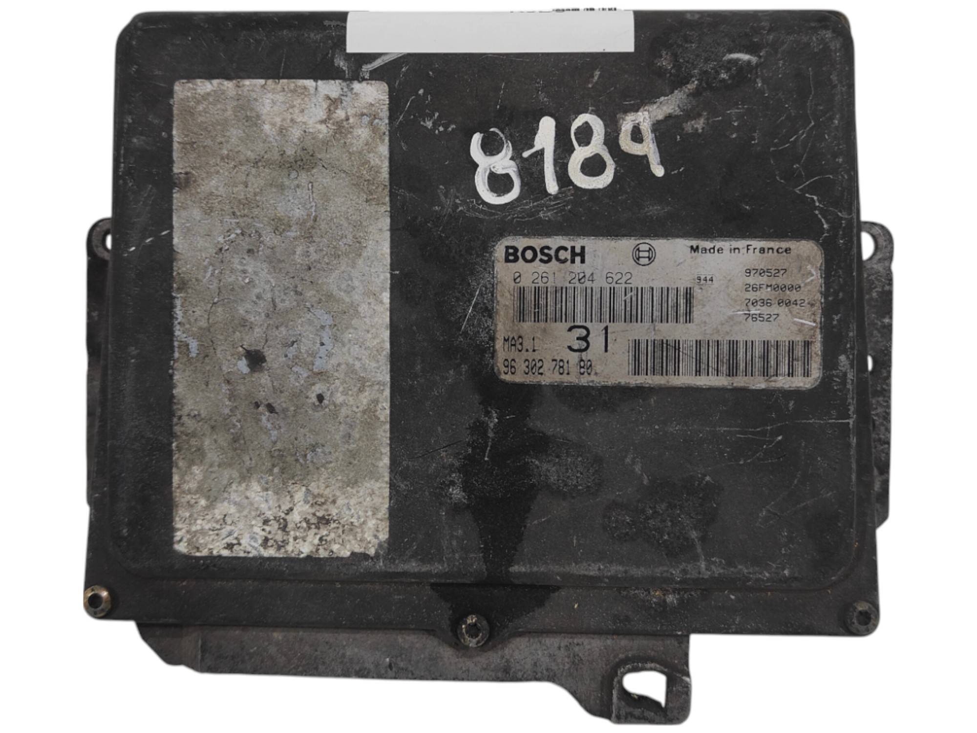 ECU de motor Peugeot Citroen 1.1i , Ref: 8189-K3B5