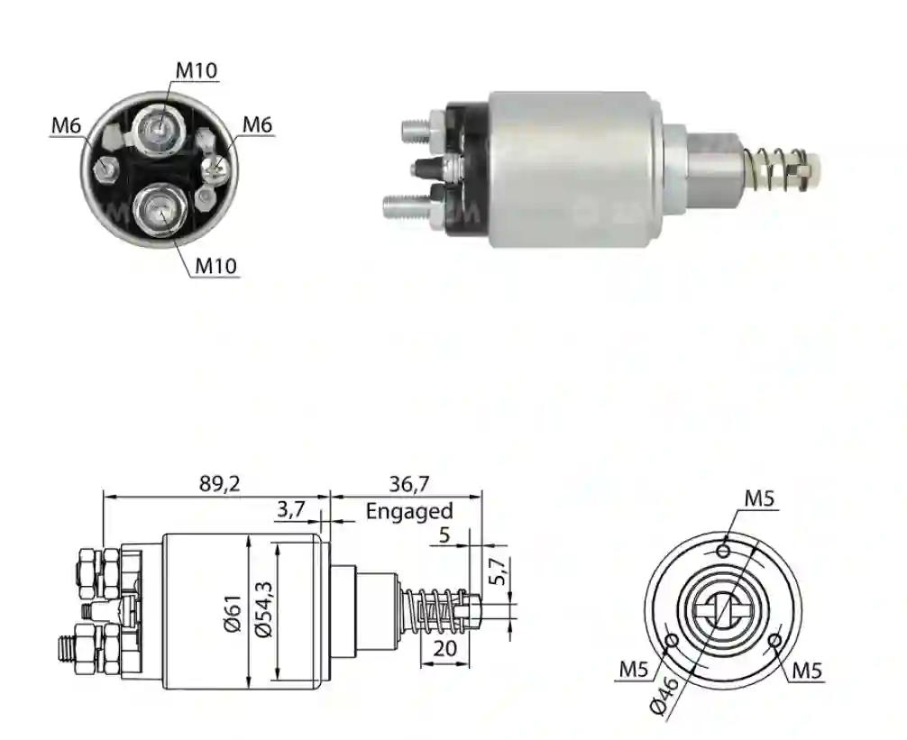 AUTOMATICO ARRANQUE BOSCH MB ATEGO ZM1-639 24V