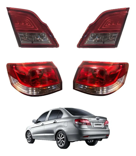 Kit Faros Traseros Exteriores E Interiores Faw N5 New