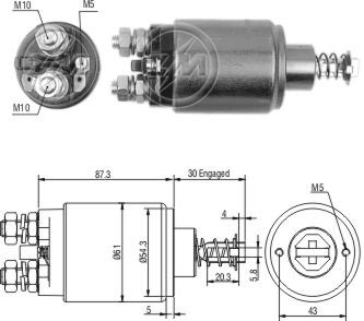 AUTOMATICO ZM 634 BOSCH 2 TORN 12V