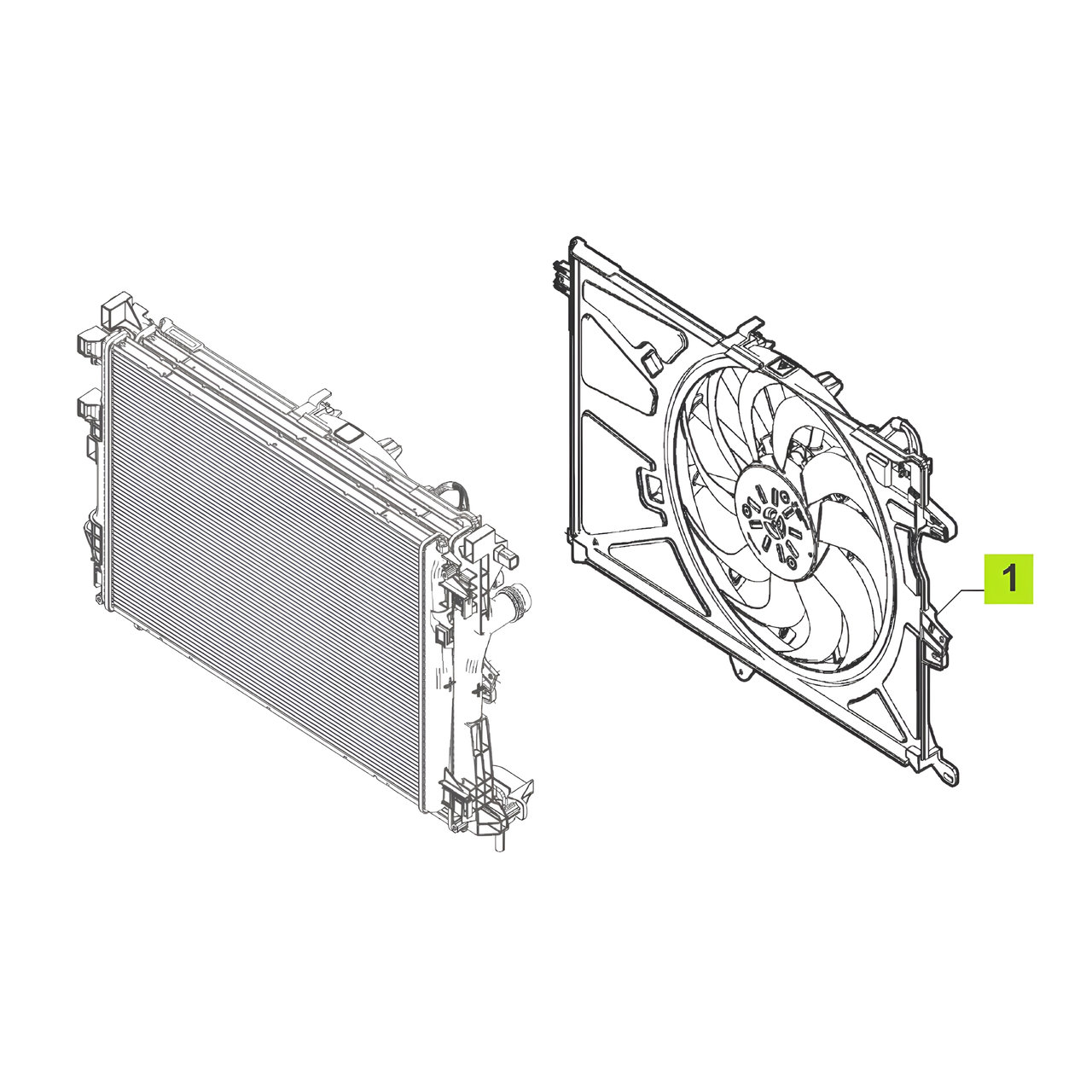 ELECTROVENTILADOR C/SOPORTE -ORIGINAL