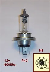 Lámpara Halógena H4 12V 60/55W