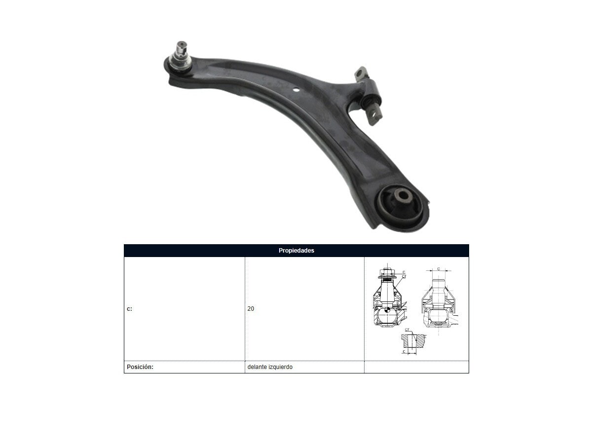 Parilla De Suspension Delantera Renault Koleos 09-15 Izq