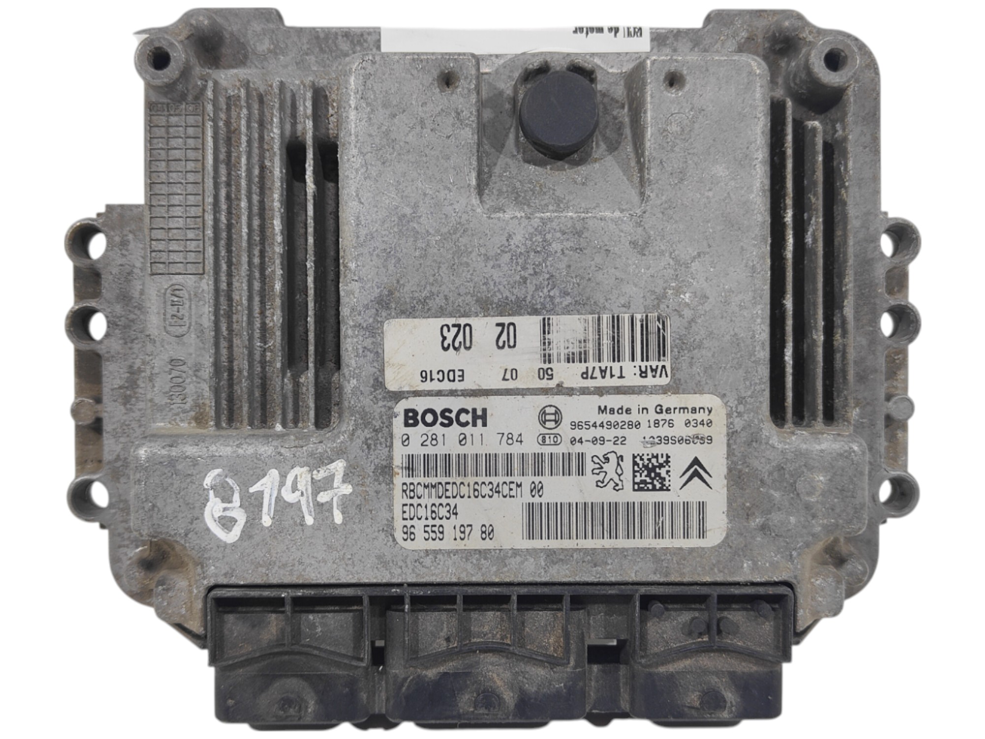 ECU de motor Peugeot 206 1.4 HDI 2004, Ref: 8197-K3B12