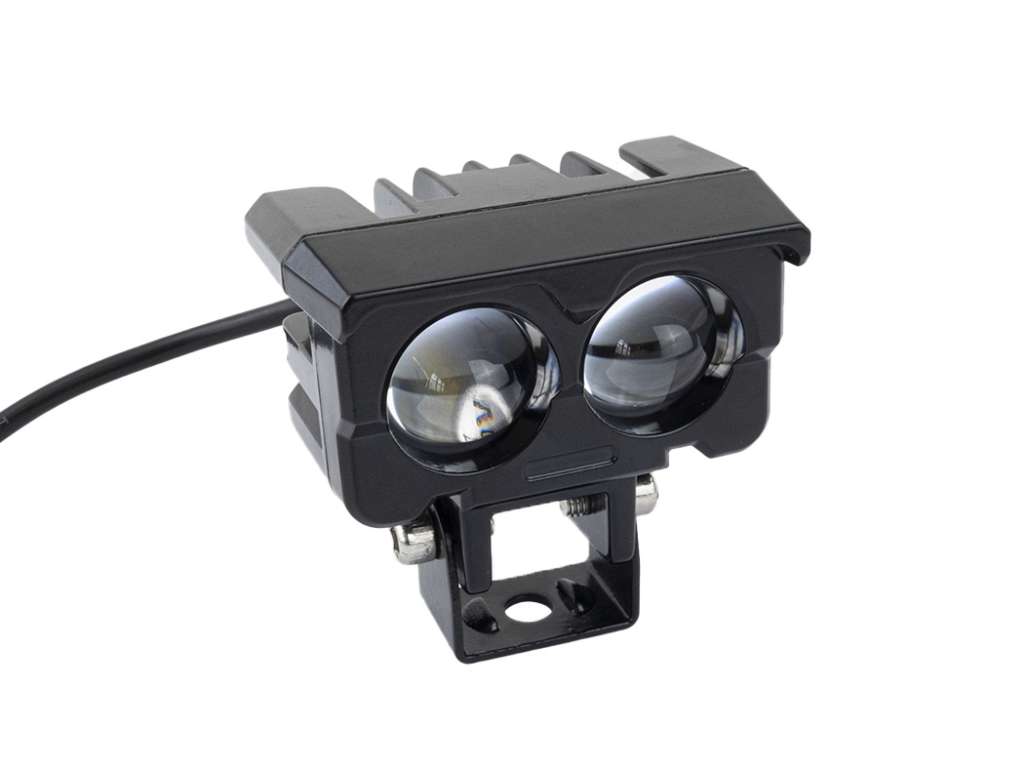 FARO CAMINERO UNIV. RECT. 2LED/LUPA/MOTO 120W
