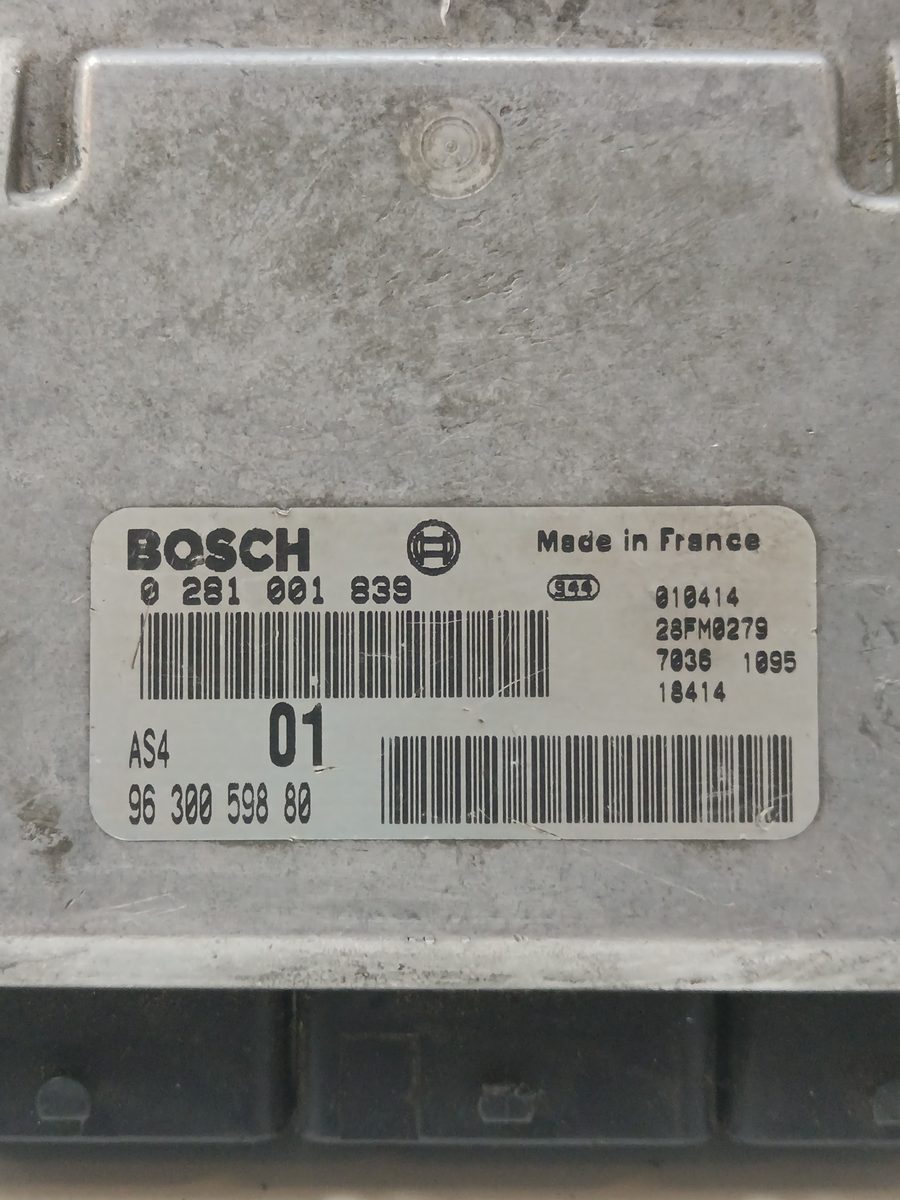 Centralita Motor Uce Citroën Saxo 1999-2004 1.5 D Furio 1.5L 42kW 0281001839