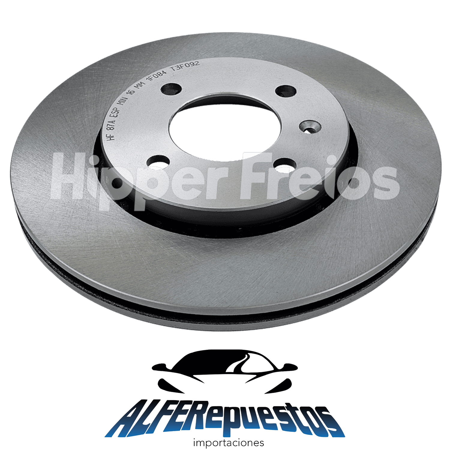 DISCO FRENO VENTILADO VW GOL G5 256MM ARO 14"