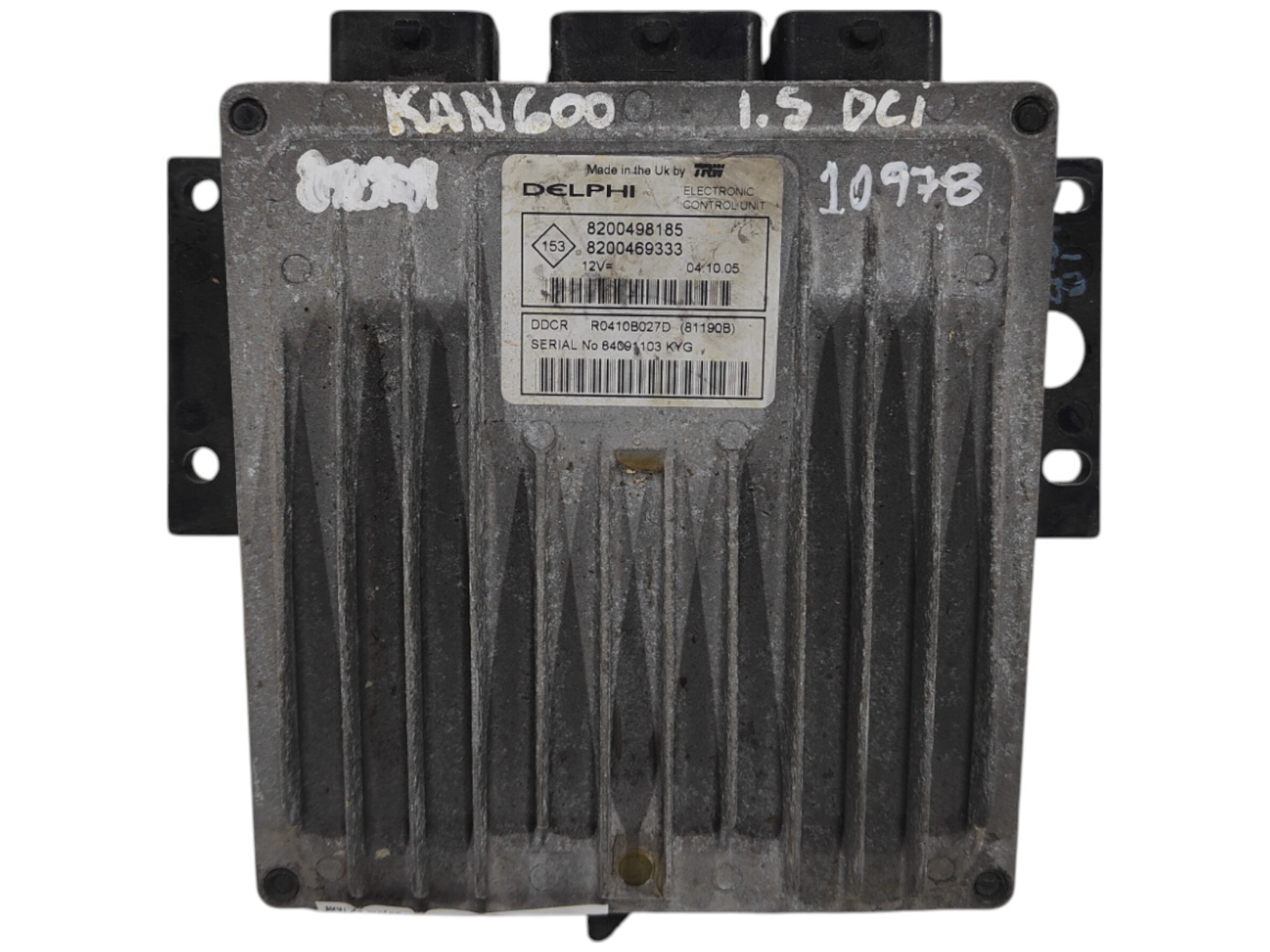 ECU de motor Renault KANGOO I 1.5 DCI 65HP , Ref: 10978-K3B11
