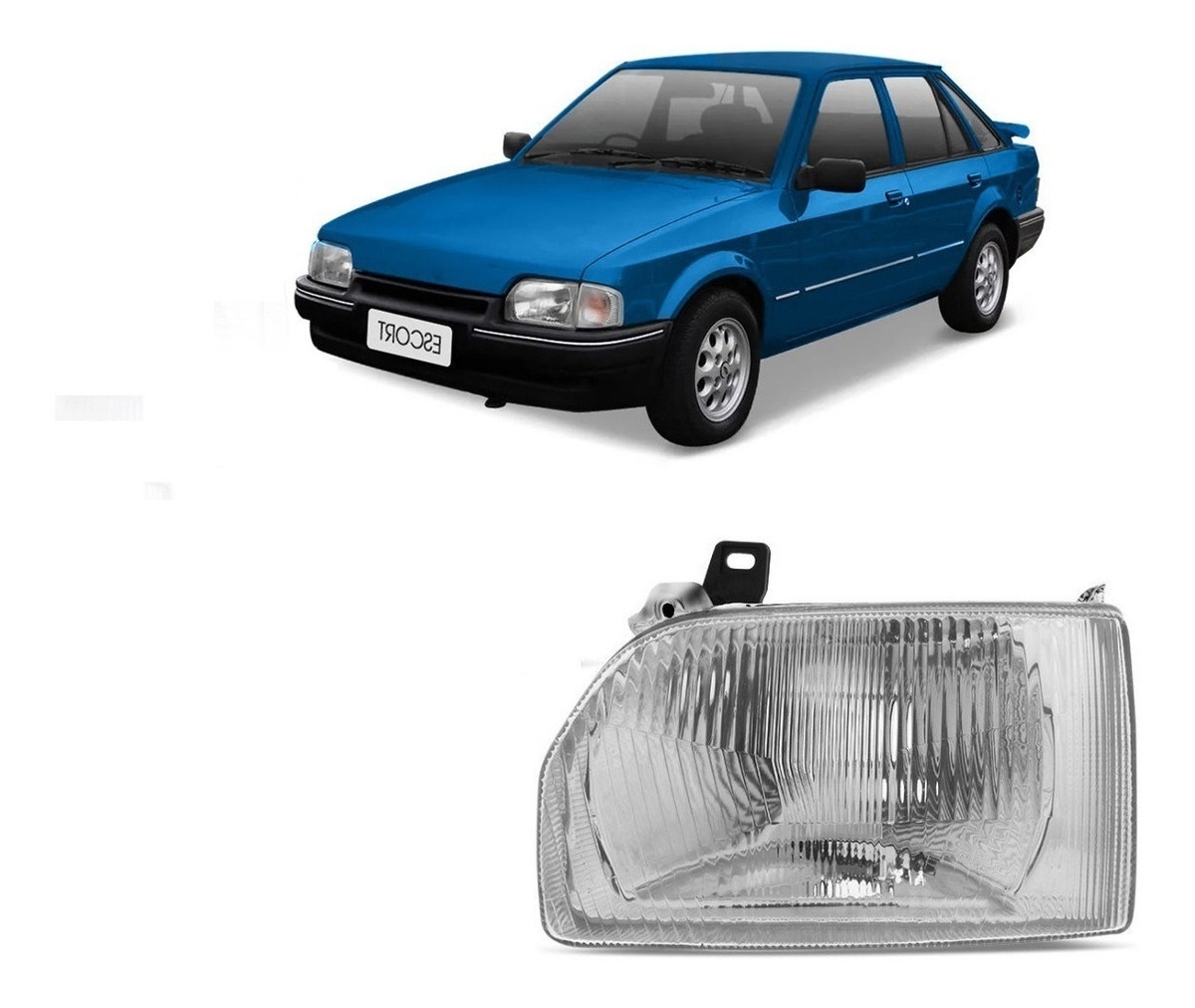 Semioptica Izquierda Ford Escort  1988  1992