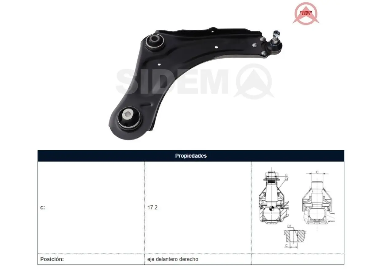 Parilla Suspension Delantera Renault Megane Fluence 08-18 Der
