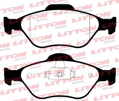PASTILLAS FRENO DELANTERAS RENAULT LAGUNA MODELO NUEVO FLUENCE ARGENTINAS [LITTON]