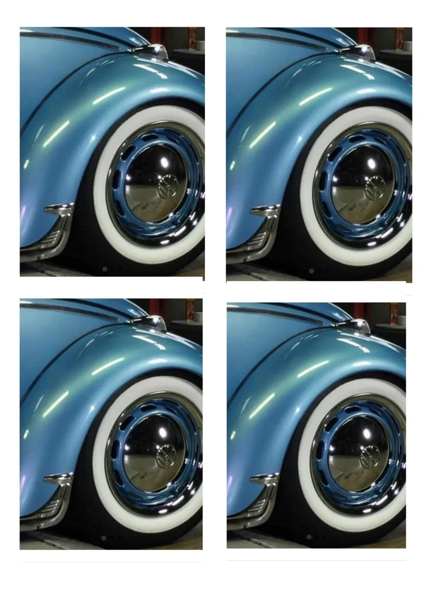 Banda Blanca para neumáticos de Fusca- 14, 15 E 16 Kit 4 Piezas