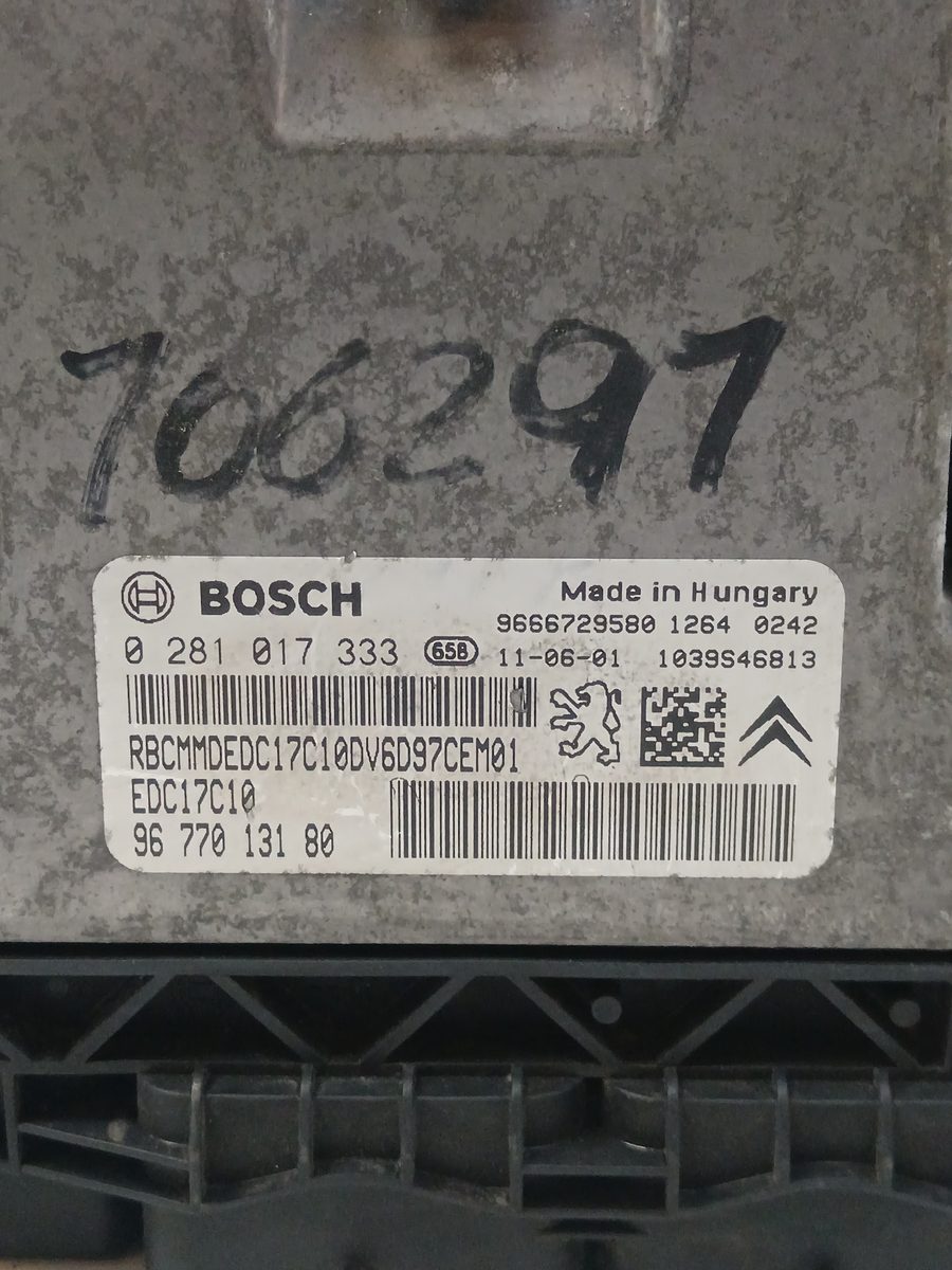 Centralita Motor Uce Citroën C3 Picasso 2007-2017 Exclusive 1.6L 73kW 0281017333