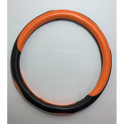 CUBRE VOLANTE NEGRO C/NARANJA TIPO BMW