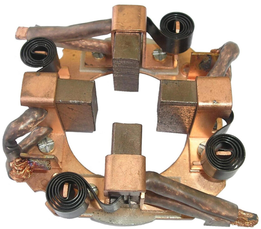 Porta carbones para motor de arranque