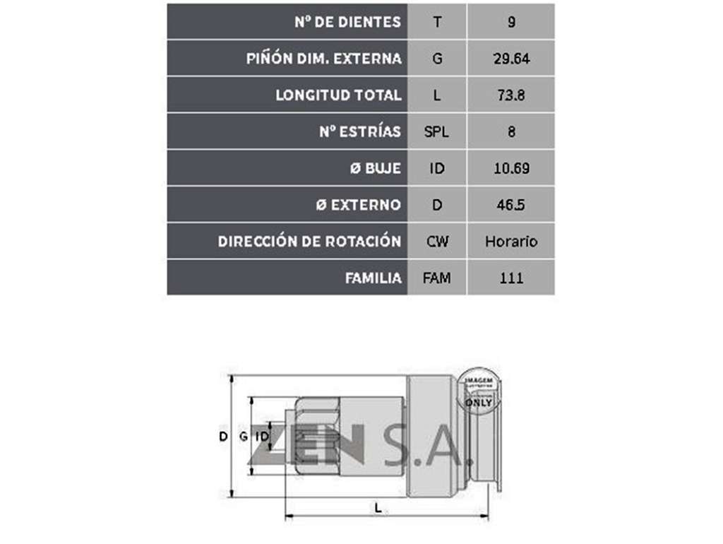 BENDIX MITSUBISHI FO FESTIVA/KIA PRIDE 9D