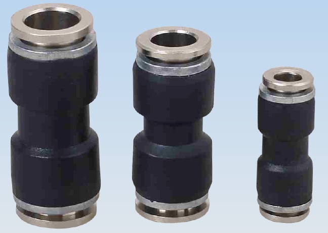 CONEXION RAPIDA RECTA CAÑO 16mm PLASTICO METAL