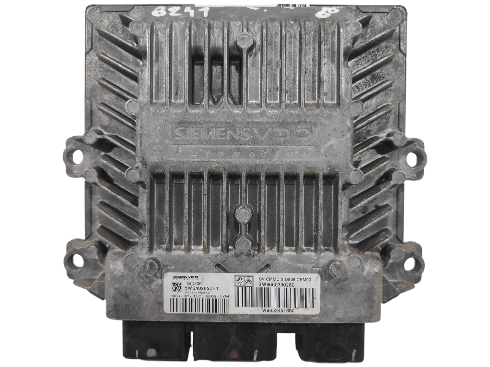 ECU de motor Citroen C3 / C2 1.4 HDI 68CV (8HZ) , Ref: 8241-K3B4