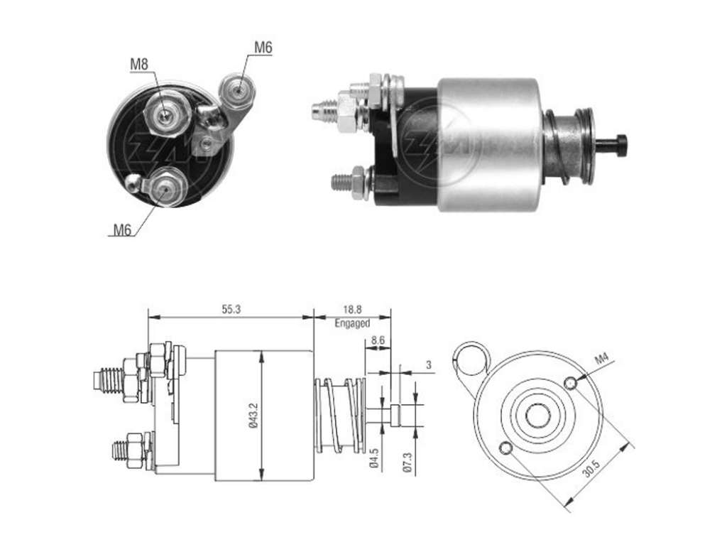 SOLENOIDE VALEO FO ECOSPORT/FIESTA/KA NEW/RE SANDERO