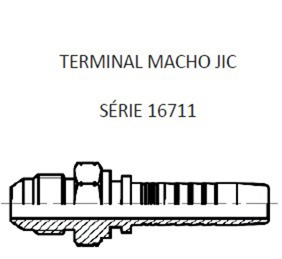 MACHO RECTO JIC 7/16" UNF X 20F 04 MANG.1/4"