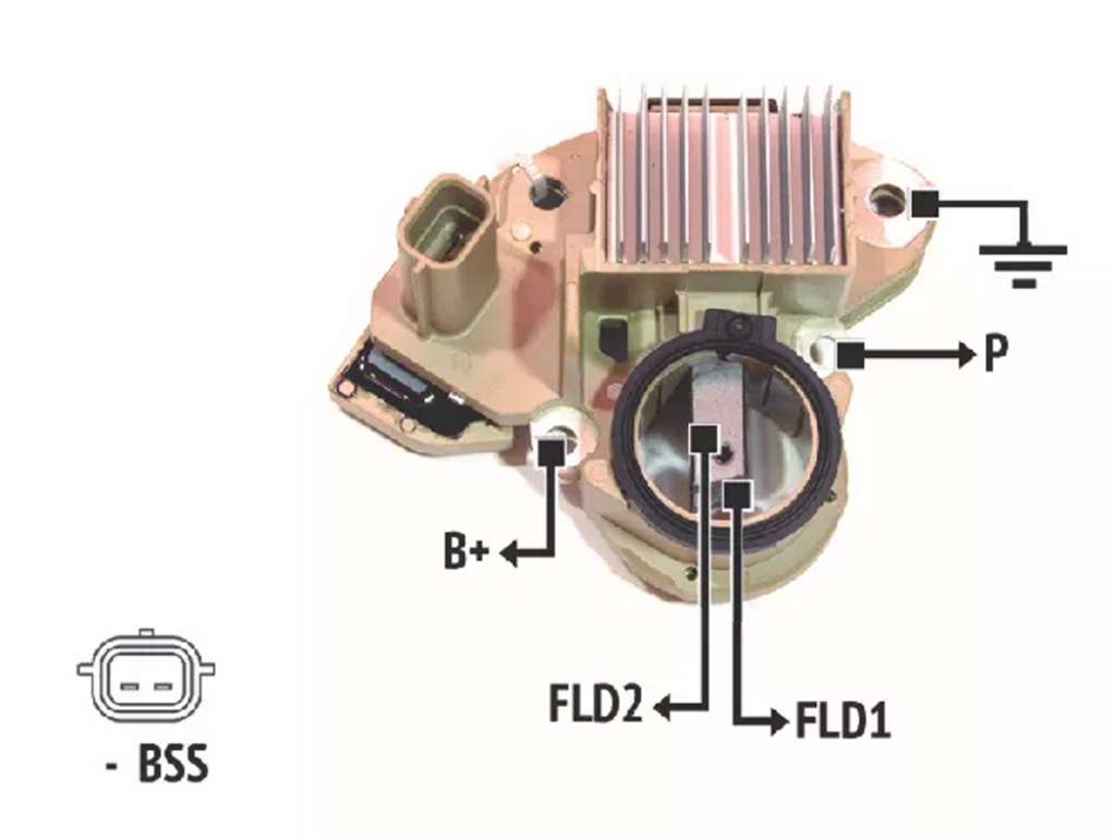 Regulador de voltaje de alternador Mitsubishi