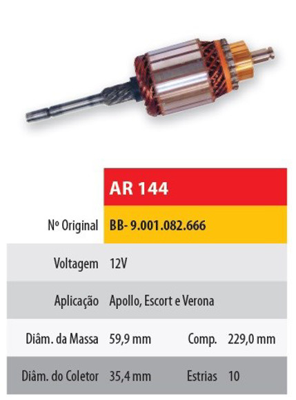 INDUCIDO 12V FORD ESCORT/VERONA (229X59.9X10X35.4)