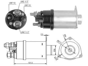 SOLENOIDE DELCO CATERPILAR 37M 12V