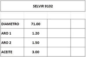 AROS  71.0mm KIA PRIDE-FESTIVA 1300  STD CTI