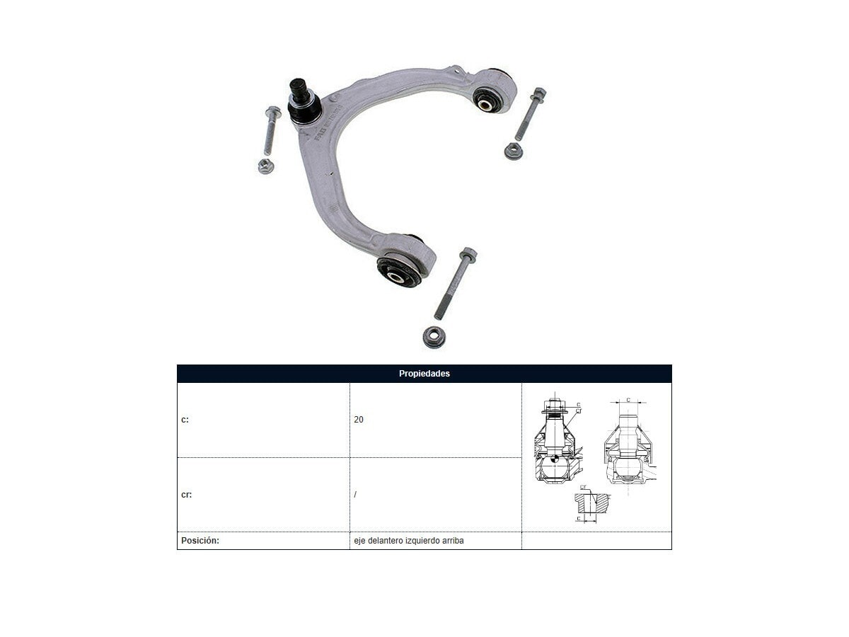 Parilla De Suspension Delantera BMW X5 Xdrive 35I (F15) 14-18 Izq