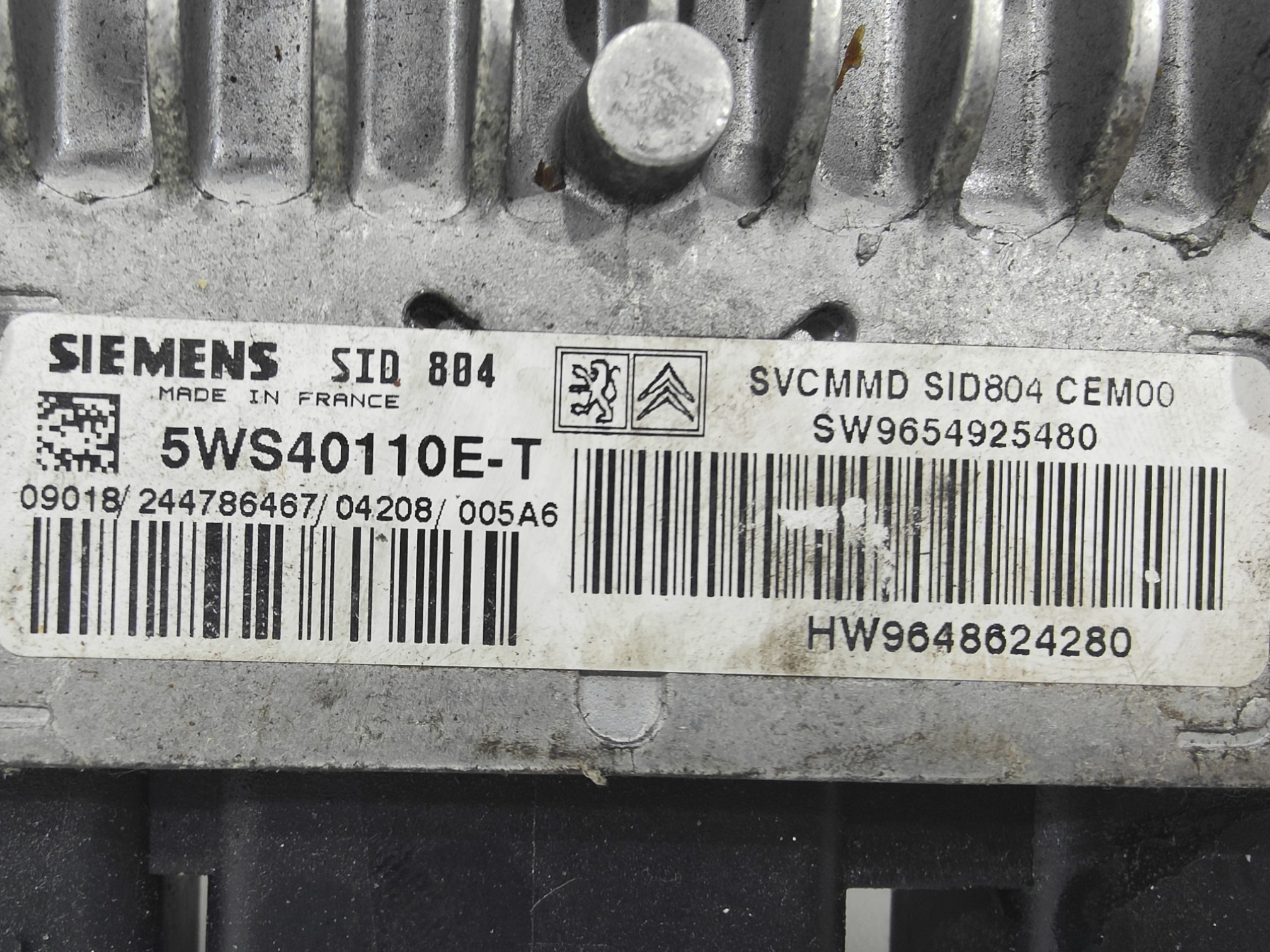 ECU de motor Citroen C3 1.4 HDI 68CV , Ref: 10905-K3B6