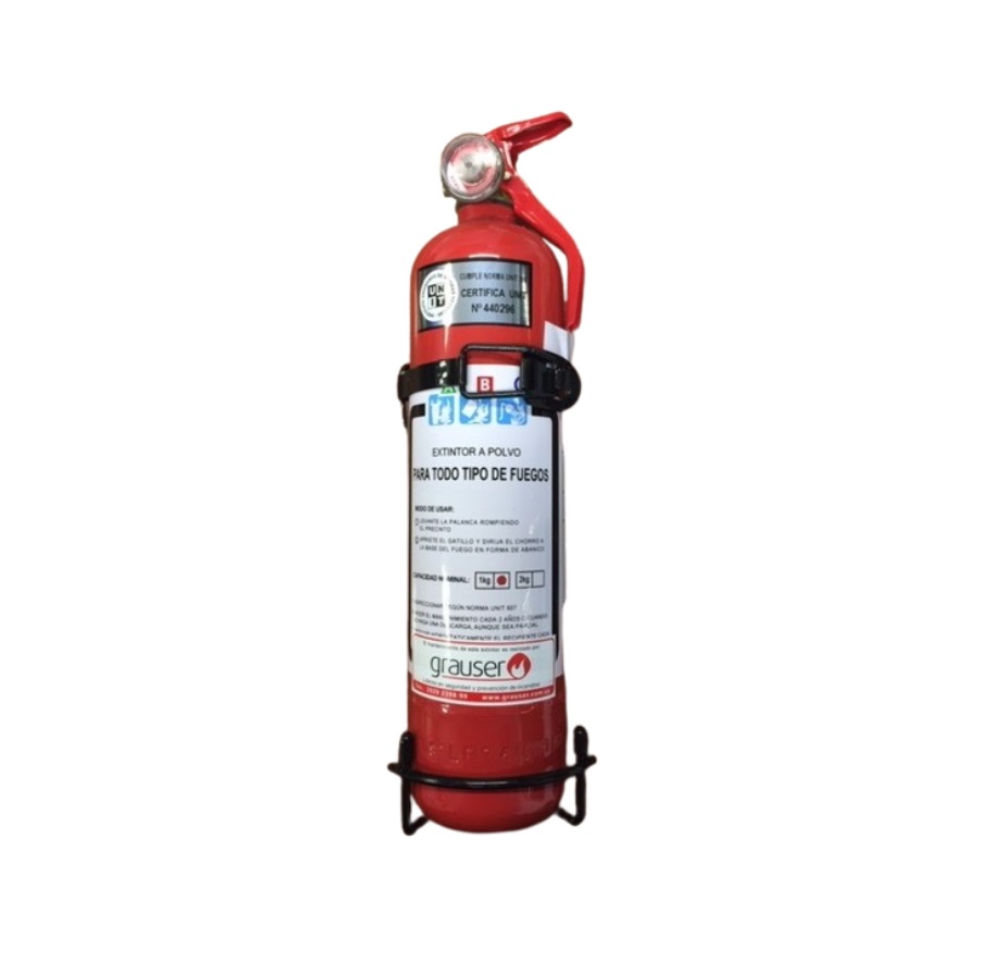EXTINTOR DE INCENDIO 1 KG (C/SOPORTE)
