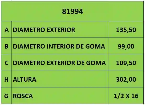 FILTRO ACEITE «1.1/2 x 16 FREIGHTLINER (LF691A)