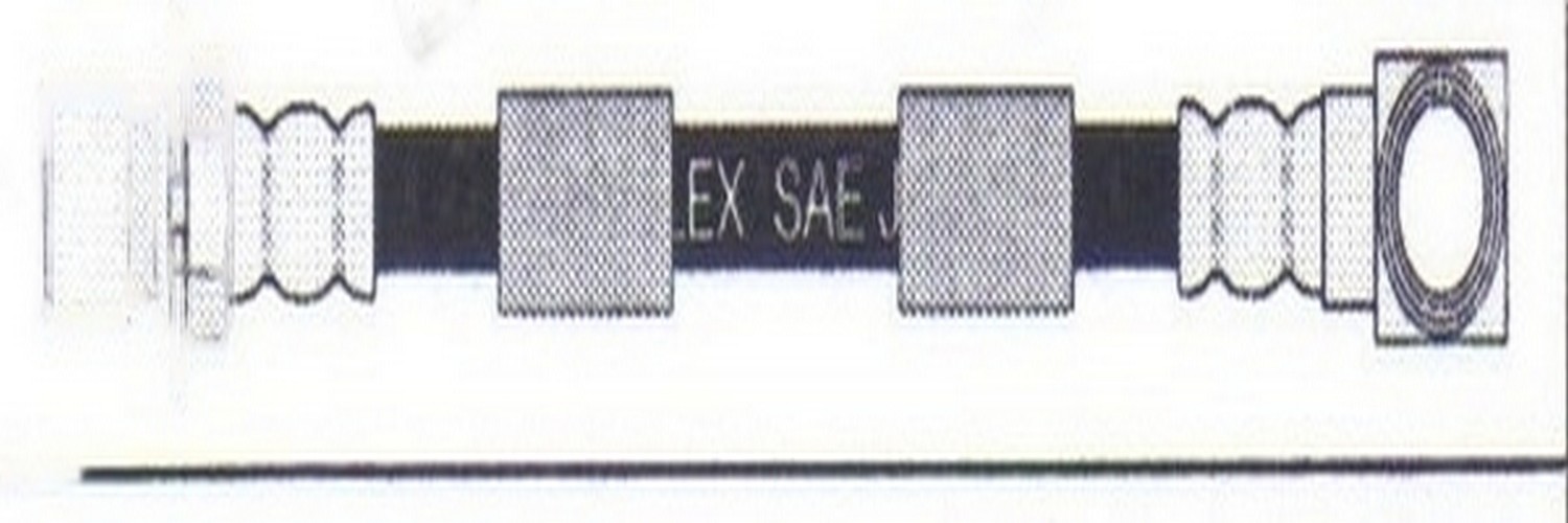 Manguera de freno flexible delantera