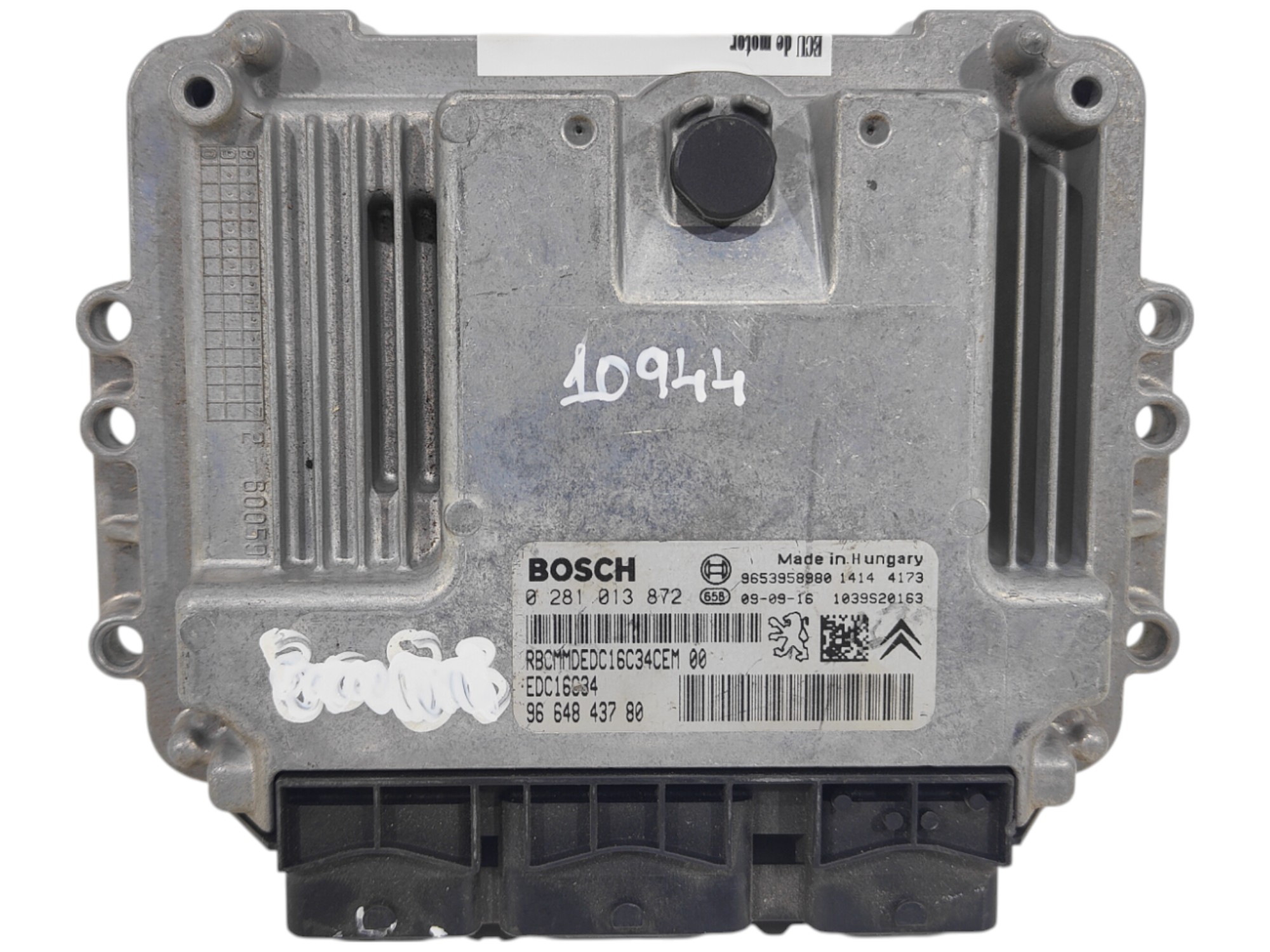 ECU de motor Peugeot Citroen 1.6 HDI 2009, Ref: 10944-K3B8