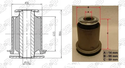 BUJE BASTIDOR INF TOYOTA HILUX VIGO(2-4WD) GDE GSP