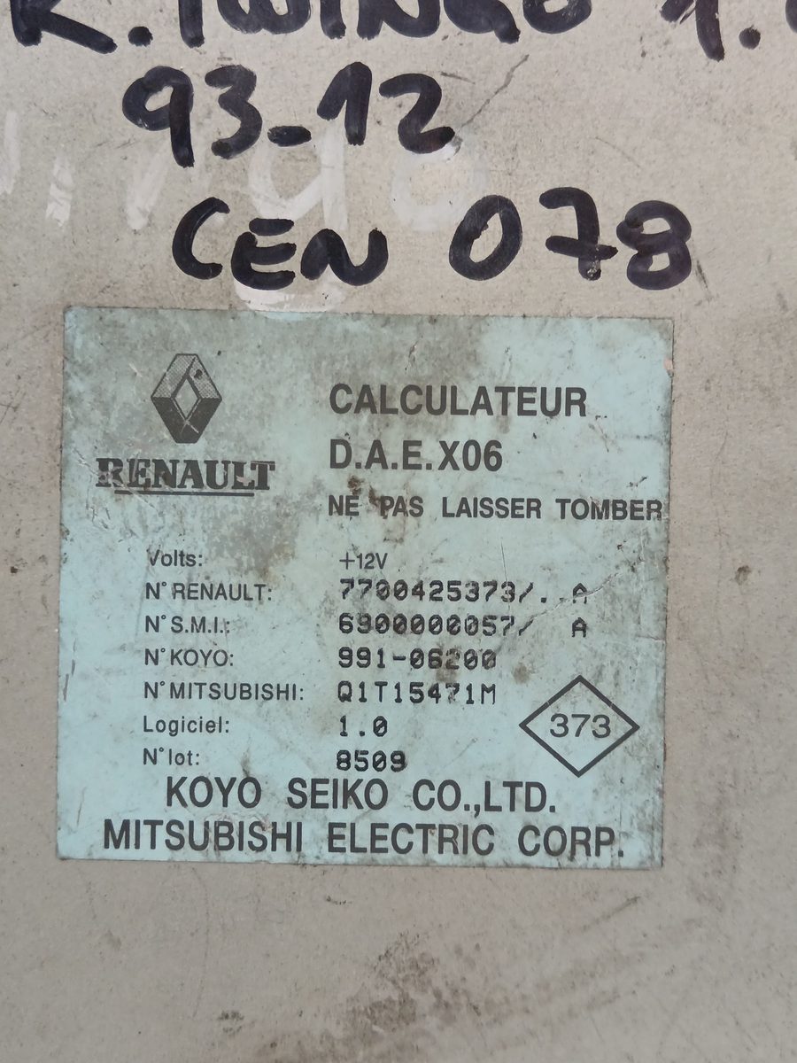 Centralita Direccion Renault Twingo (CO6) 1993-2007 1.2 (C066/67/68) 1.2L 40kW 7700425373