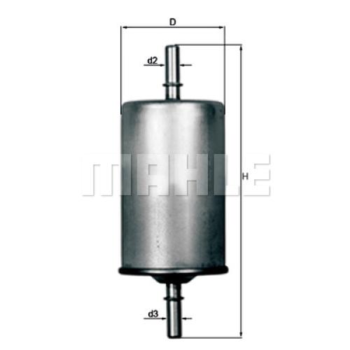 FILTRO NAFTA PEUGEOT CITROEN (CHAPA) 106 206 207 307 406 PART. 99... REN. TWINGO 93... MAHLE