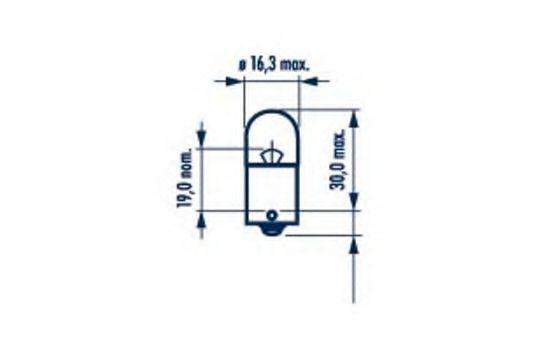 LAMPARA NARVA 17171 12V 5W BAYONETA BA15S = 2619