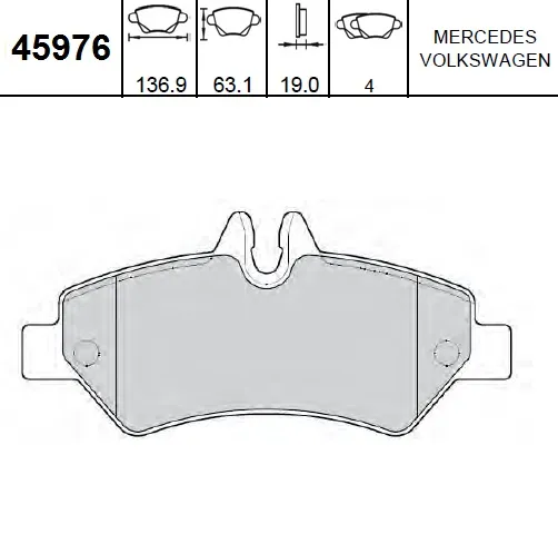 PASTILLAS TRA MB SPRINTER 415 (SISTEMA BOSCH)