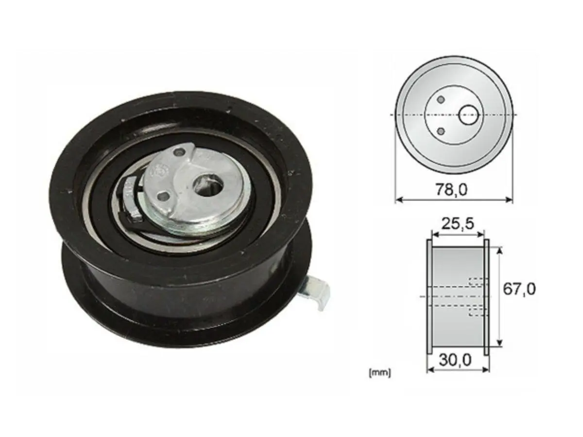 Tensor Correa Distribucion Seat Cordoba Toledo Di/Inca Di Volks Golf Gol Iv/Iii Polo Saveiro Passat Suran Audi A4 1.9 93-25