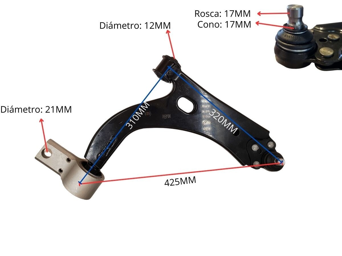 Parilla De Suspension Delantera Ford Fiesta/Ecosport 05-14 Der